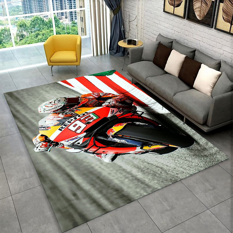 Kids Outdoor Flooring - Racing moto Rafael Marquez Non-Slip Area
