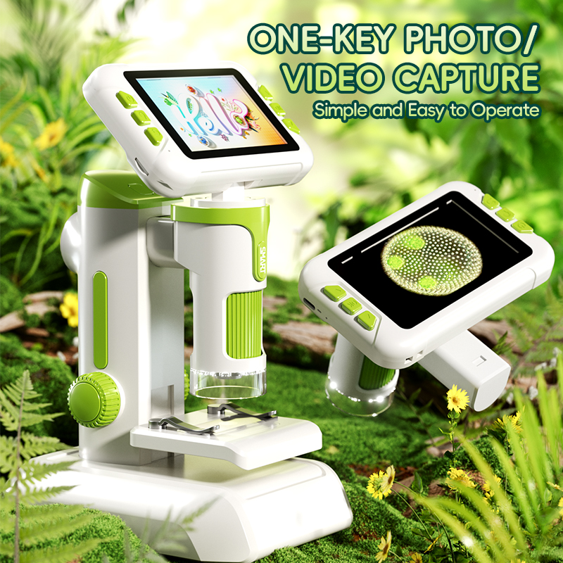 Kids.Outdoor Utensils - 3 in 1 Microscope 1600X Kids