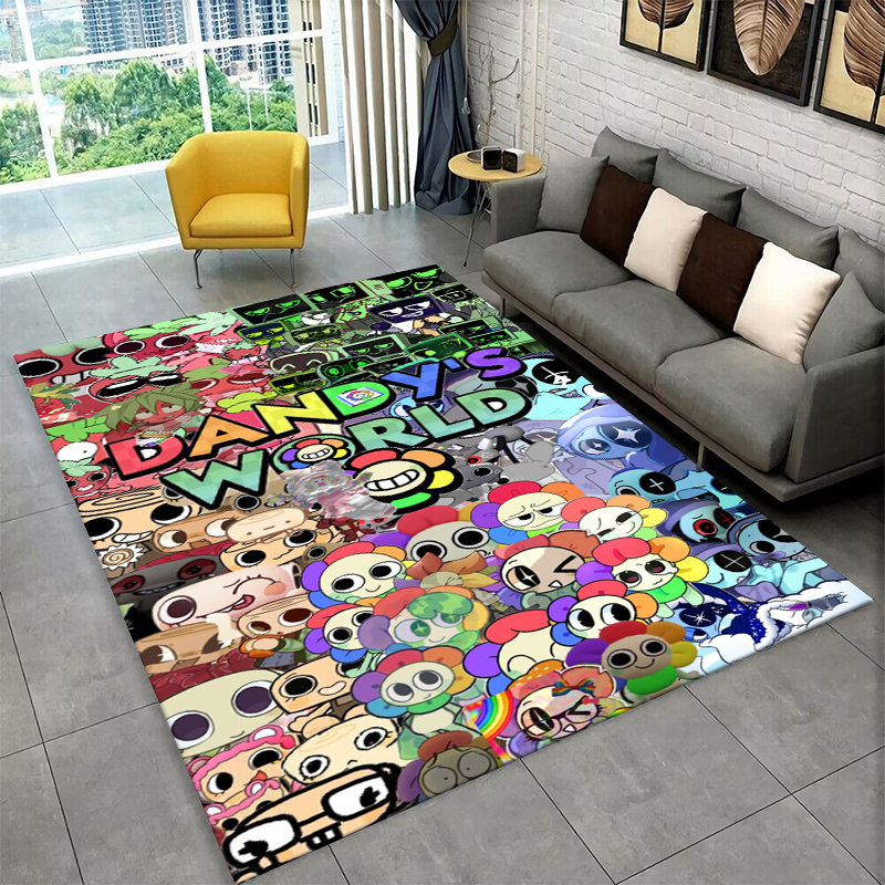 Kids Outdoor Flooring - Game Dandy World Cartoon Non-Slip Area
