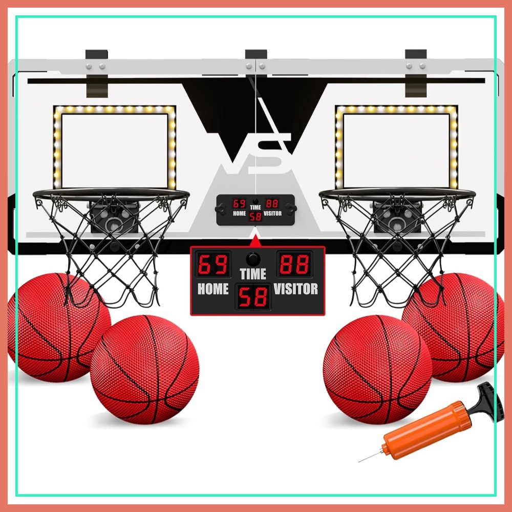 Outdoor Games For Kids - 2 Player Basketball Game, Dual Shot