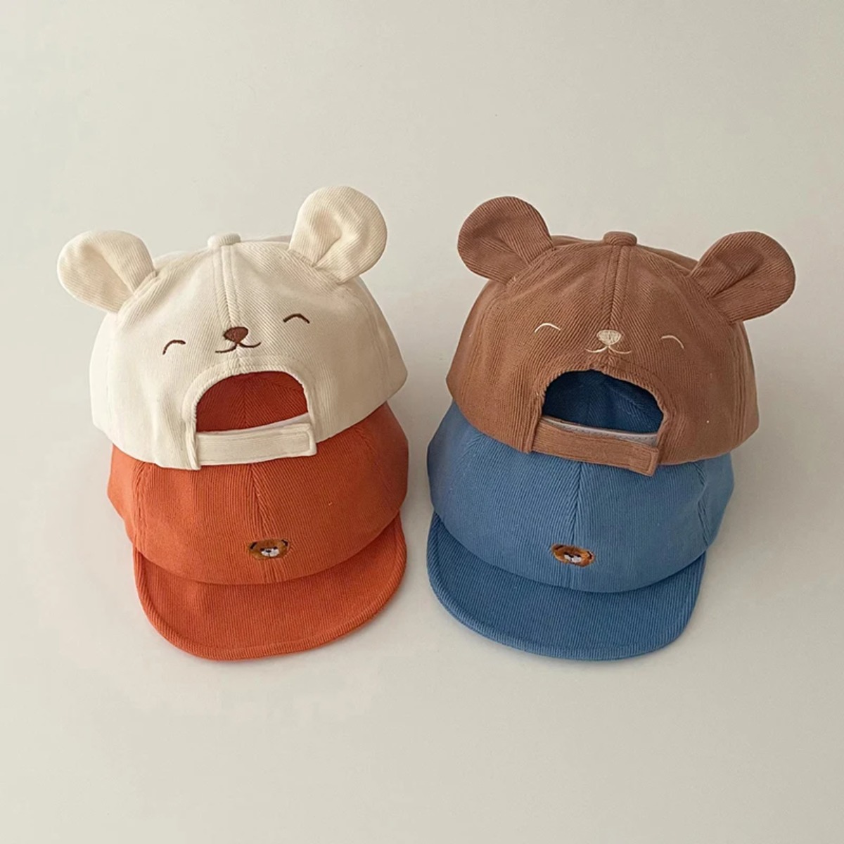 Outdoor Games For Kids - Plain Color Cotton Infant Baseball Cap