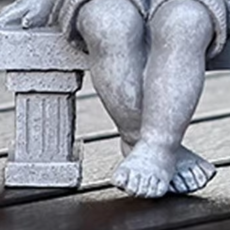 Kids Outdoor Daybed - Lawn Decor Girl Boy Garden Statue