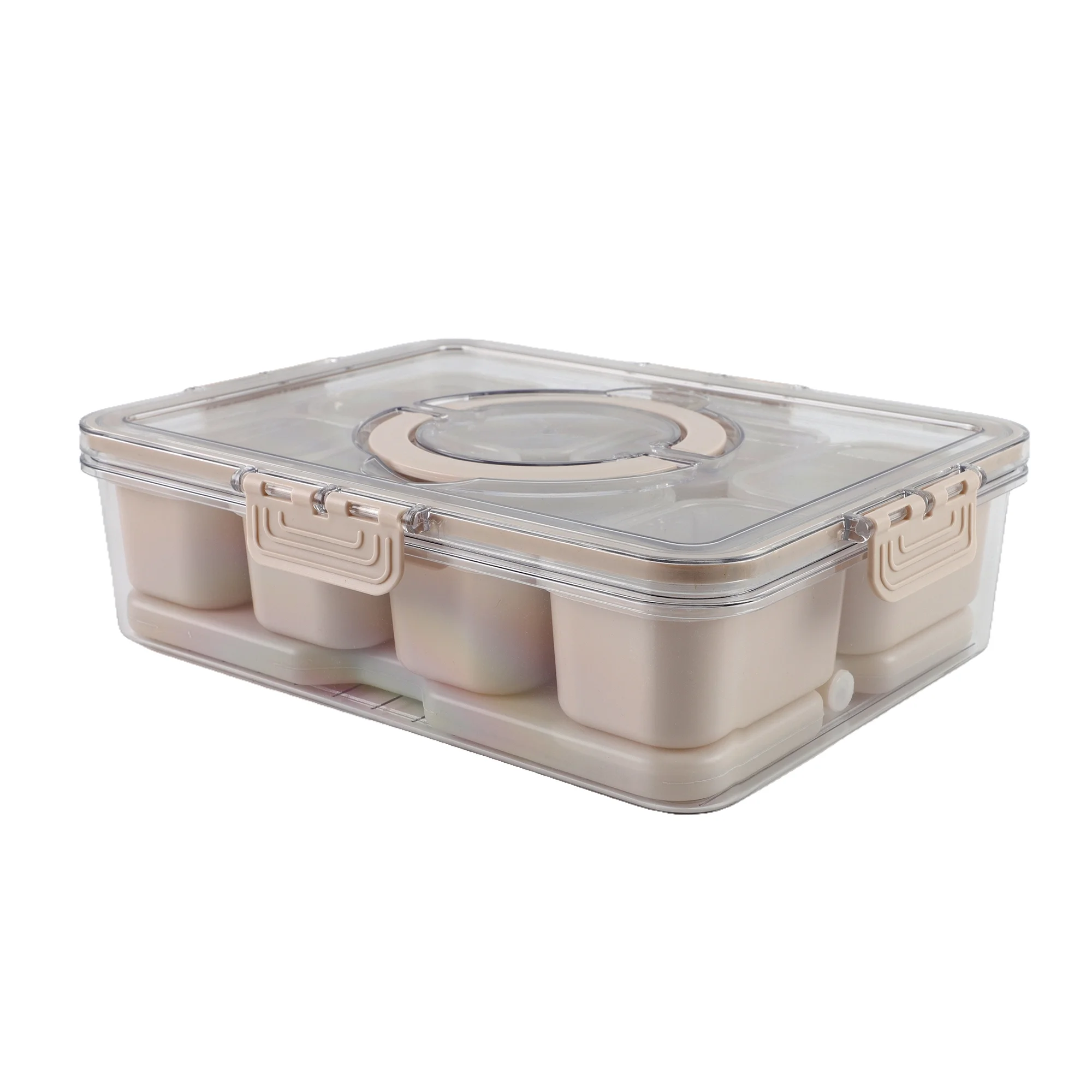 Kids Outdoor Storage - 8-Compartment Snack Box Food Storage Container