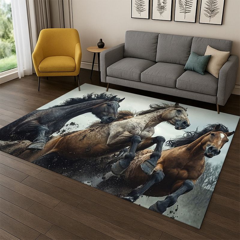 Kids Outdoor Flooring - Horse Pentium Steed Animal Cartoon Carpet