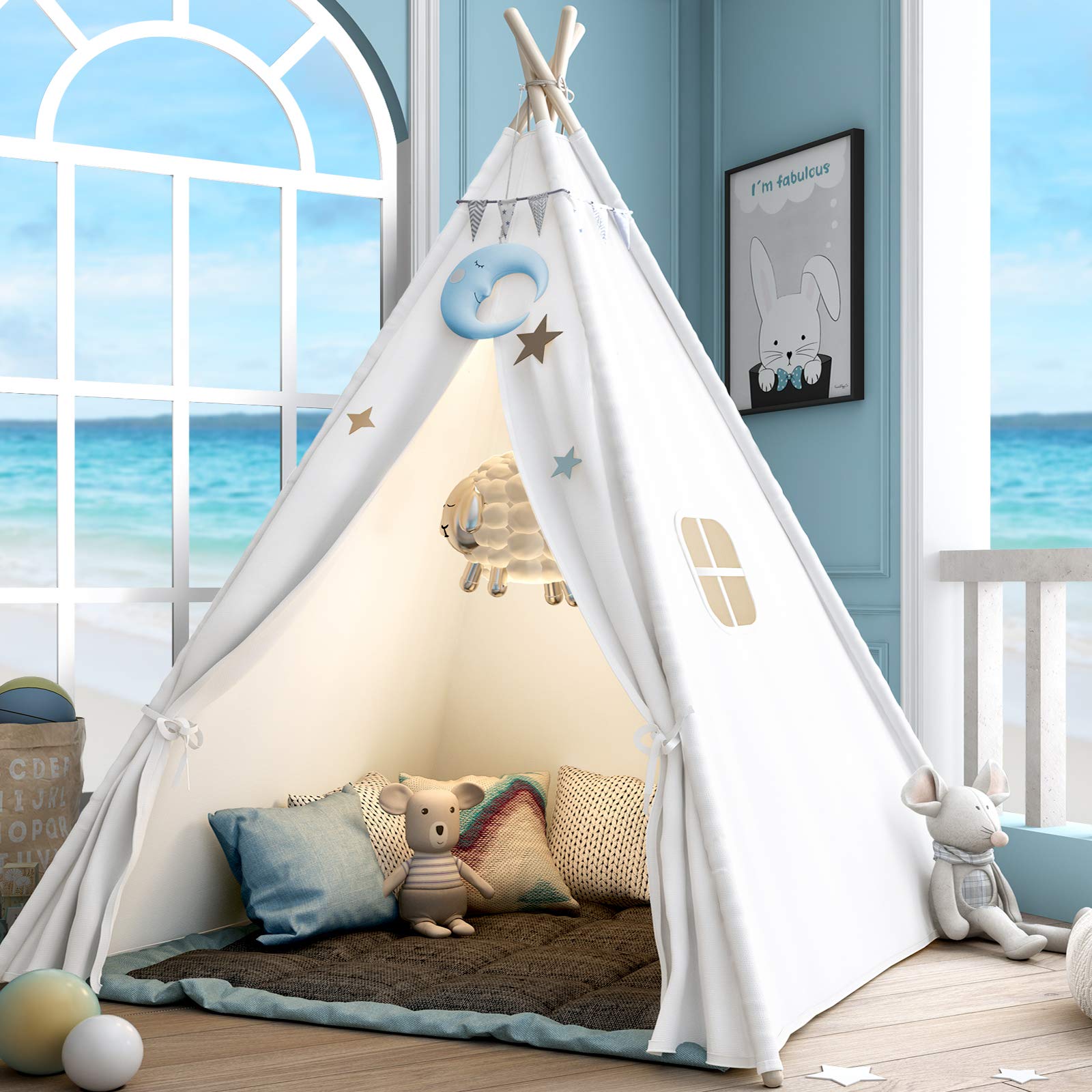 Kids Outdoor Cubby House - Children's Tent | Baby Playhouse |