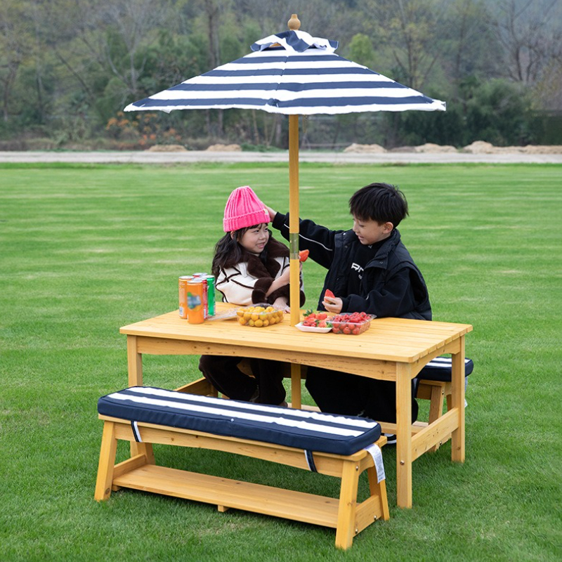 Manufactory Kids Outdoor Loung - đánh giá và giá Kids Outdoor Table With Umbrella