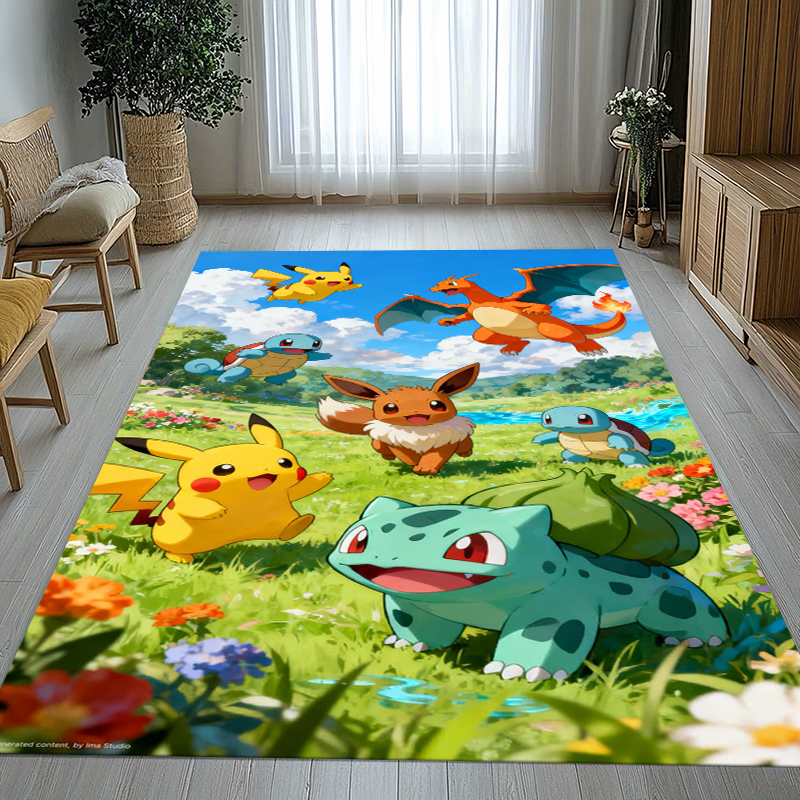 Kawaii Pokemon Pikachu Cartoon - đánh giá và giá Kids Outdoor Flooring
