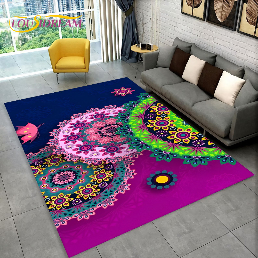 Bohemia Mandala Geometric Area - đánh giá và giá Kids Outdoor Flooring