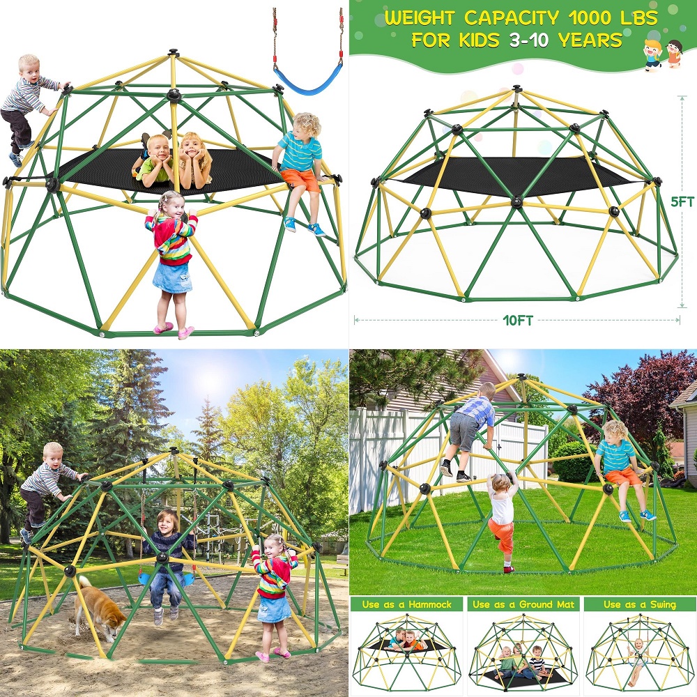 Climbing Dome, 10FT Dome Climb - đánh giá và giá Kids Outdoor Climbing Dome