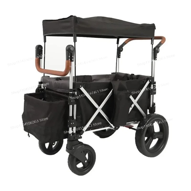 2-Seat Folding Wagon with Cano - đánh giá và giá Kids.Outdoor Utensils