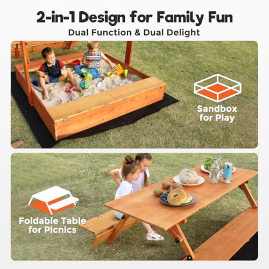 Backyard outdoor kids wooden s - đánh giá và giá Kids Outdoor Picnic Table