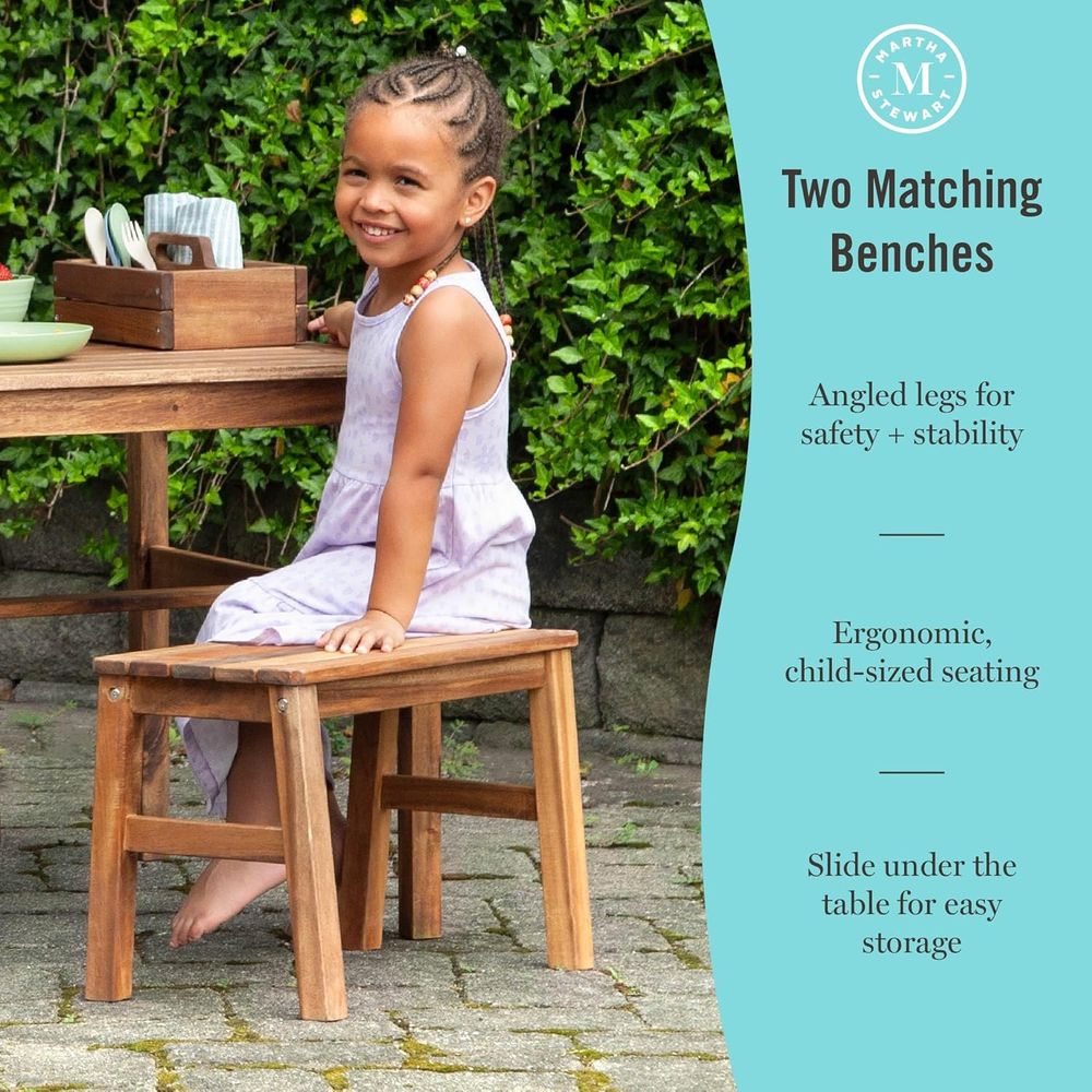 Kids Outdoor Crat Table and 2  - đánh giá và giá Kids Outdoor Picnic Table