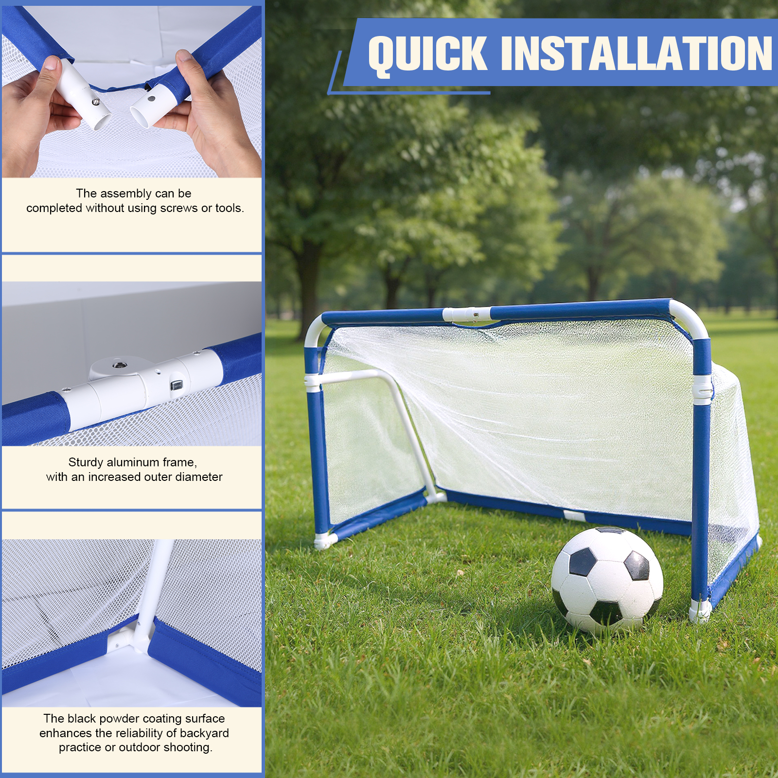 Aluminum Foldable Soccer Goal  - đánh giá và giá Outdoor Games For Kids