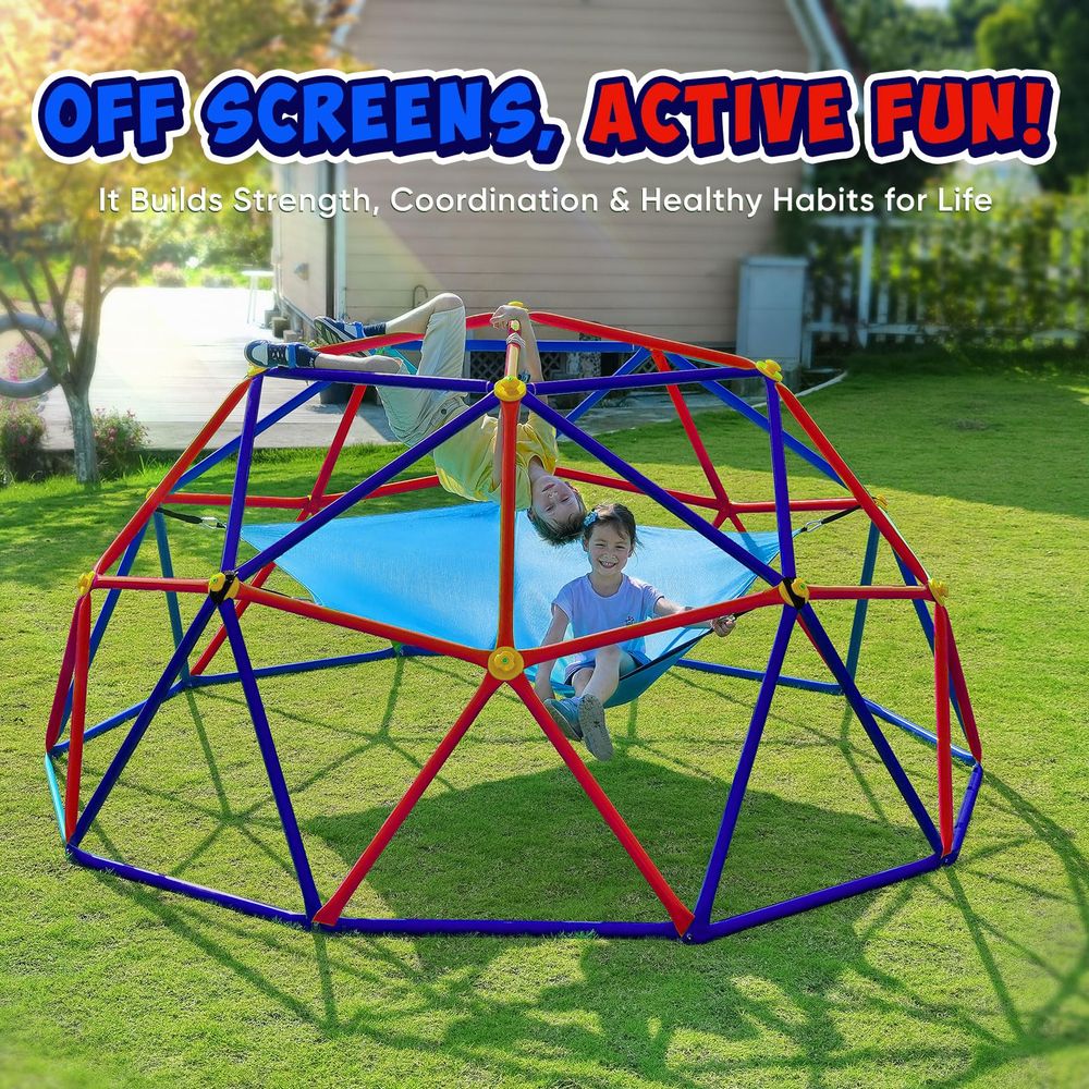 Climbing Dome with Hammock, Su - đánh giá và giá Kids Outdoor Climbing Dome
