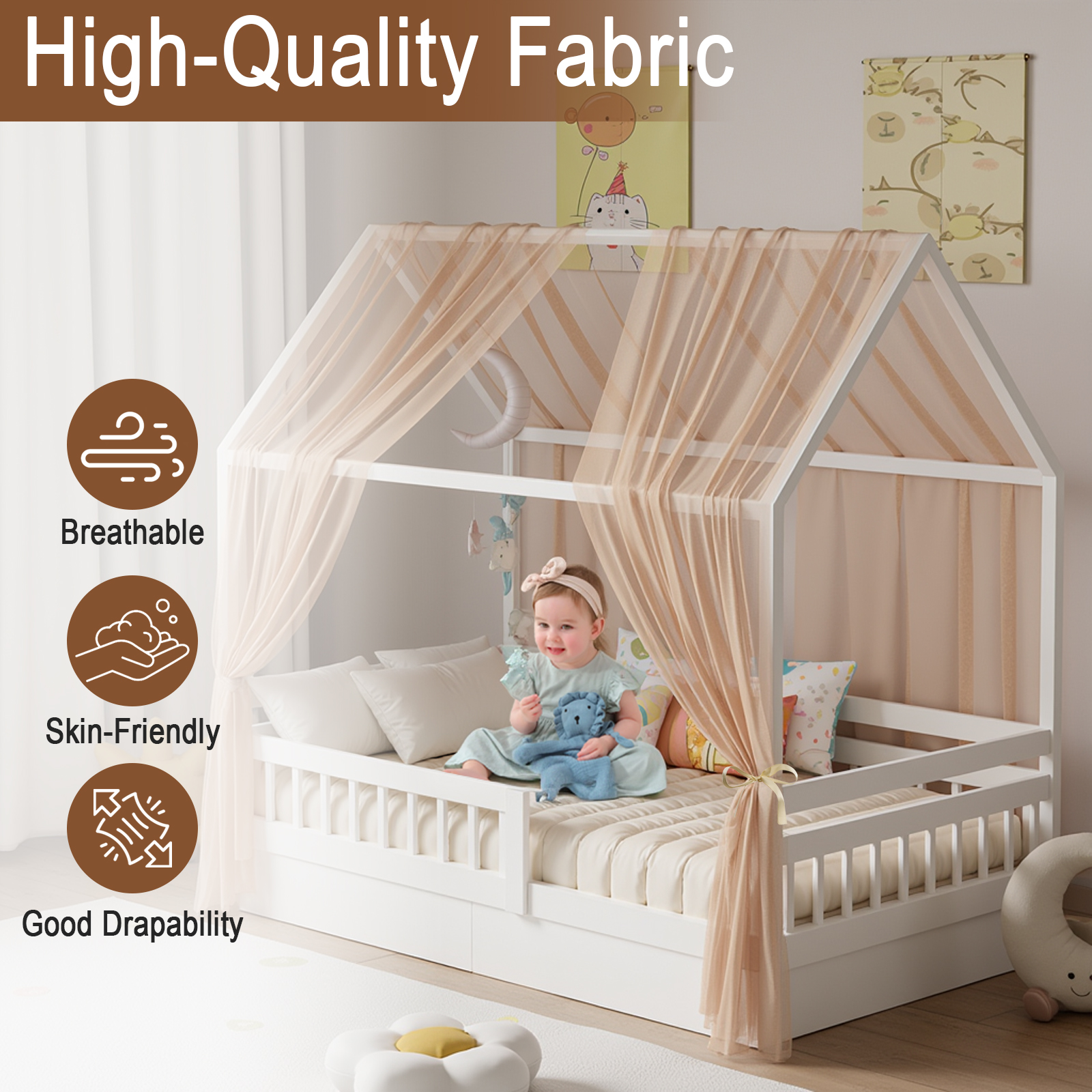 Bunk Bed Canopy 1/2-Piece Musl - đánh giá và giá Kids Outdoor Daybed