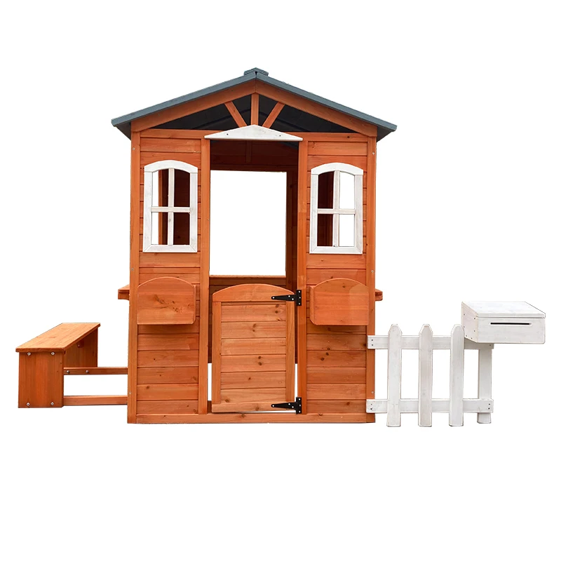 Wooden Children Backyard Playh - đánh giá và giá Kids Outdoor Cubby House
