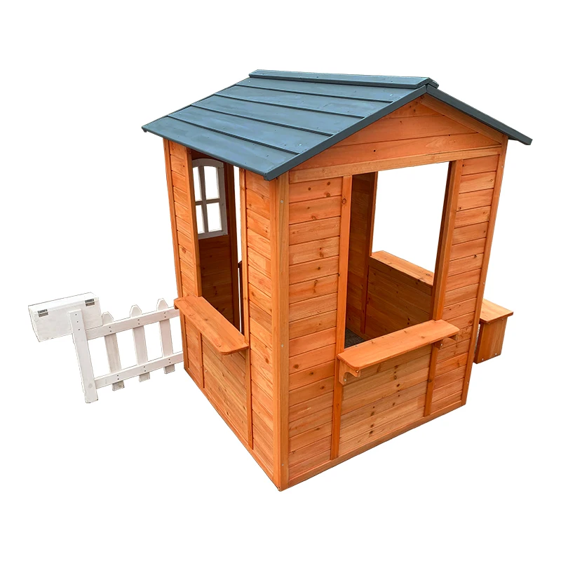 Wooden Children Backyard Playh - đánh giá và giá Kids Outdoor Cubby House