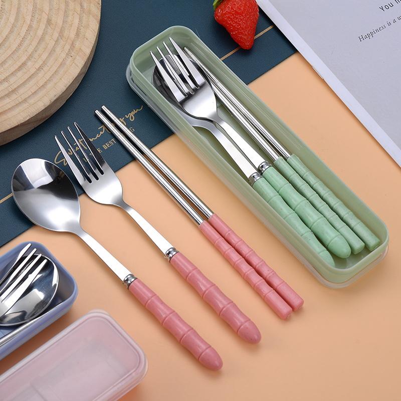 3-Piece  Fork, Spoon and Chops - đánh giá và giá Kids.Outdoor Utensils