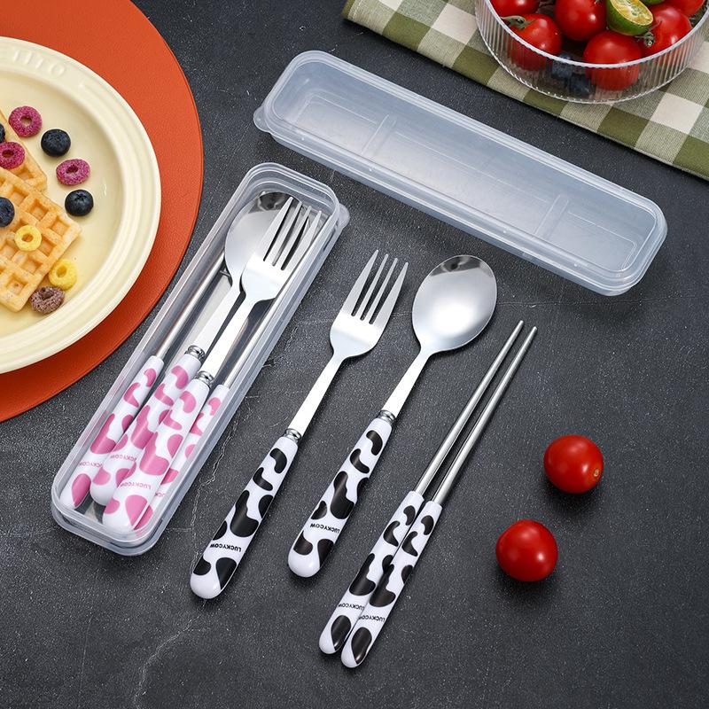 3-Piece  Fork, Spoon and Chops - đánh giá và giá Kids.Outdoor Utensils