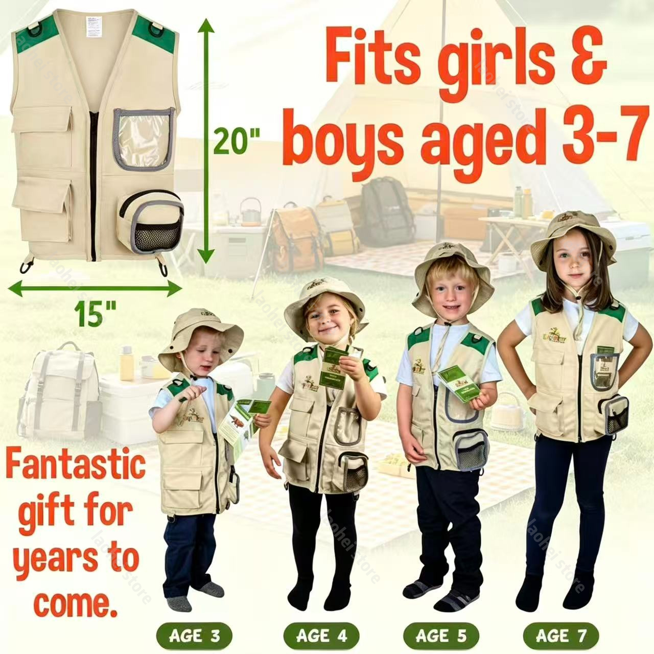 Kids Explorer Vest and Hat Cos - đánh giá và giá Outdoor Games For Kids