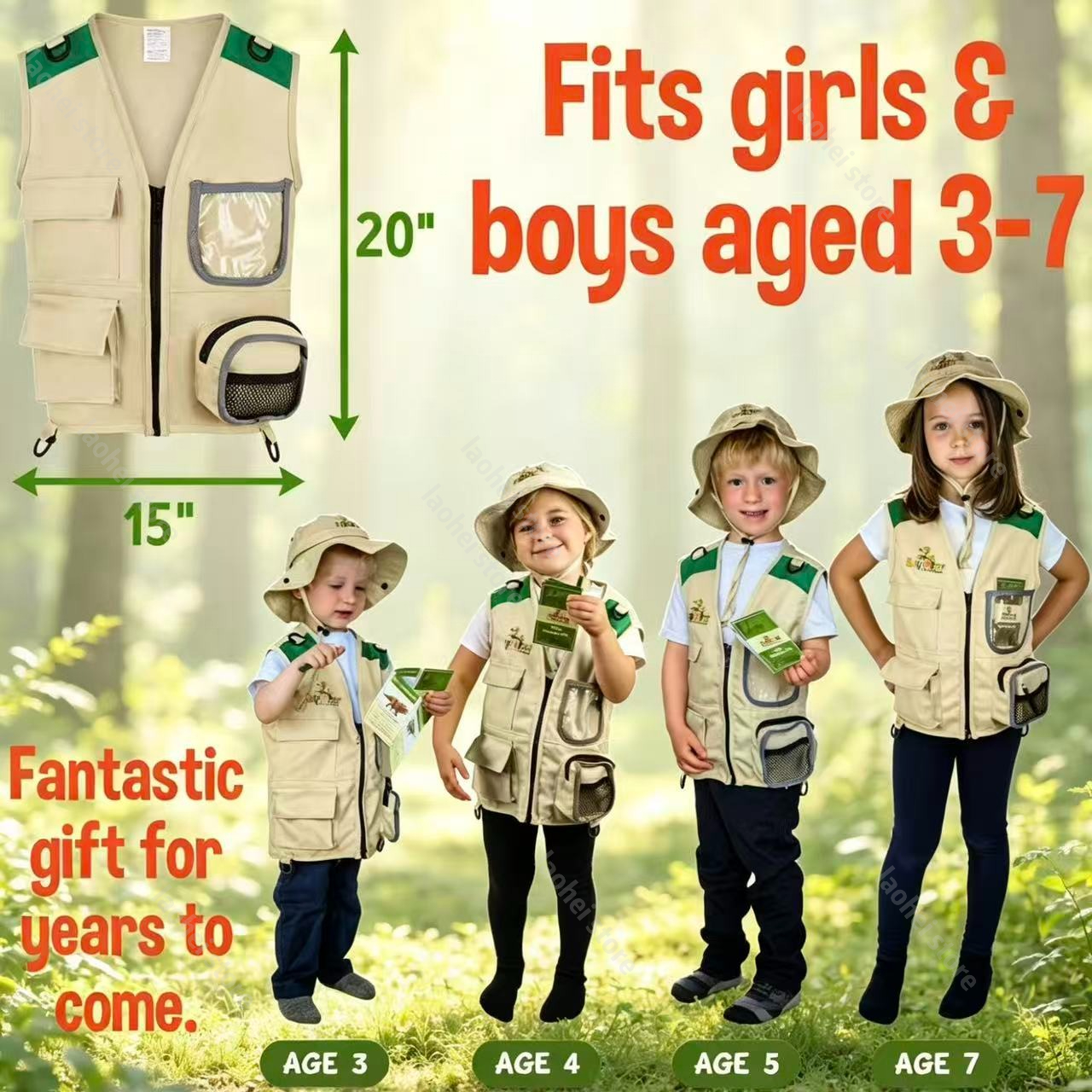 Kids Explorer Vest and Hat Cos - đánh giá và giá Outdoor Games For Kids