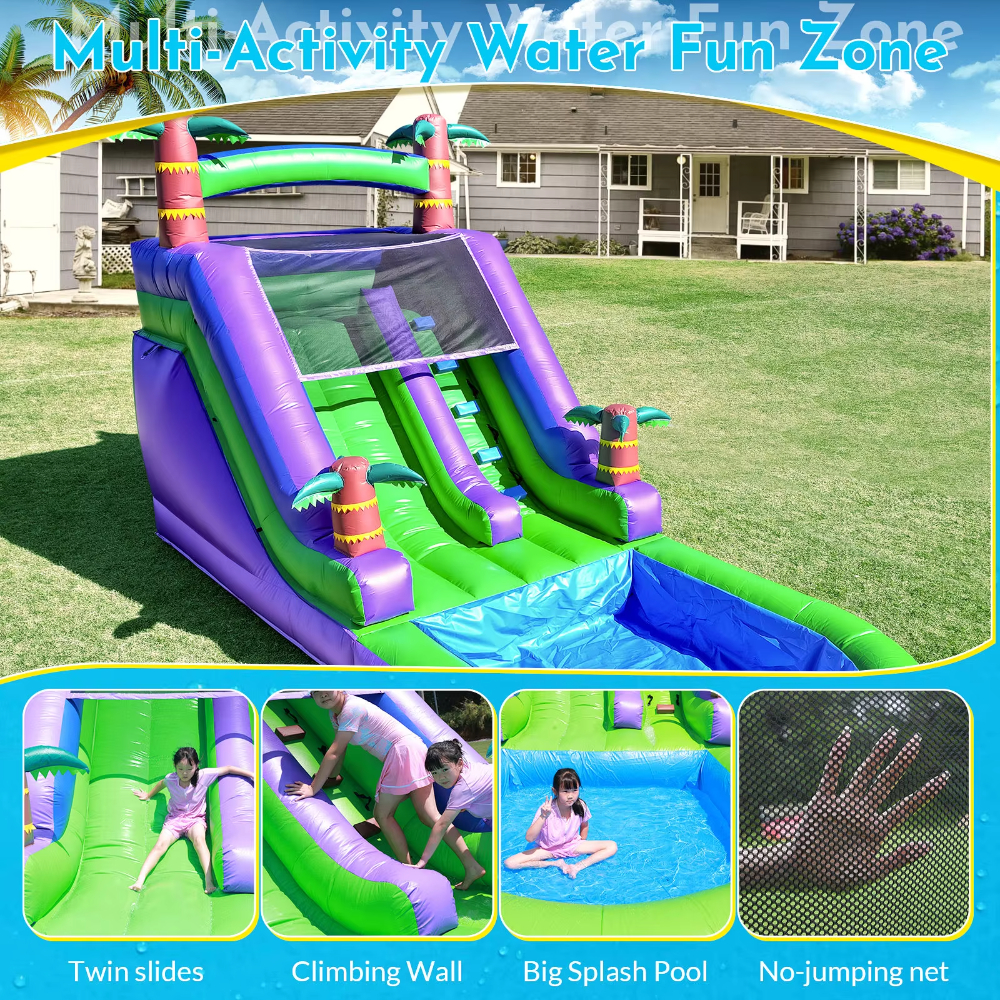 Palm Tree Theme Inflatable Wat - đánh giá và giá Kids Outdoor Zone