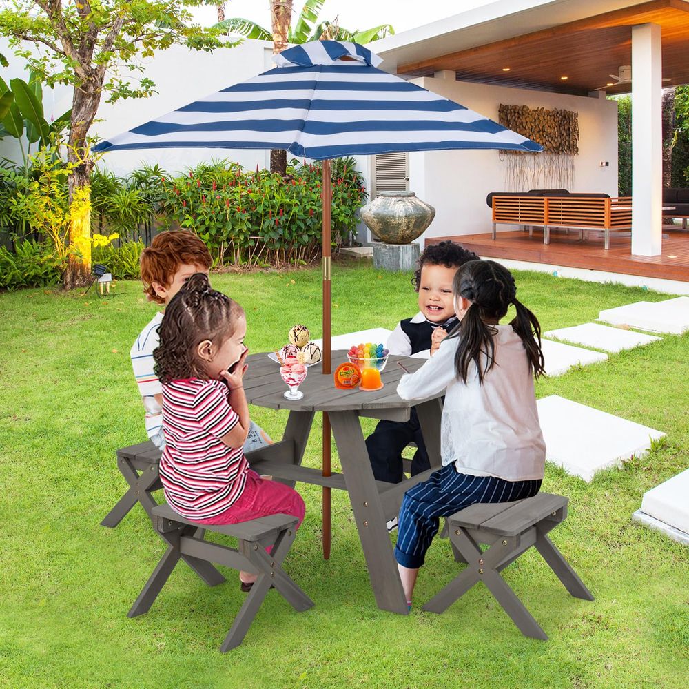 Kids Picnic Table, Fir Wood Oc - đánh giá và giá Kids Outdoor Picnic Table