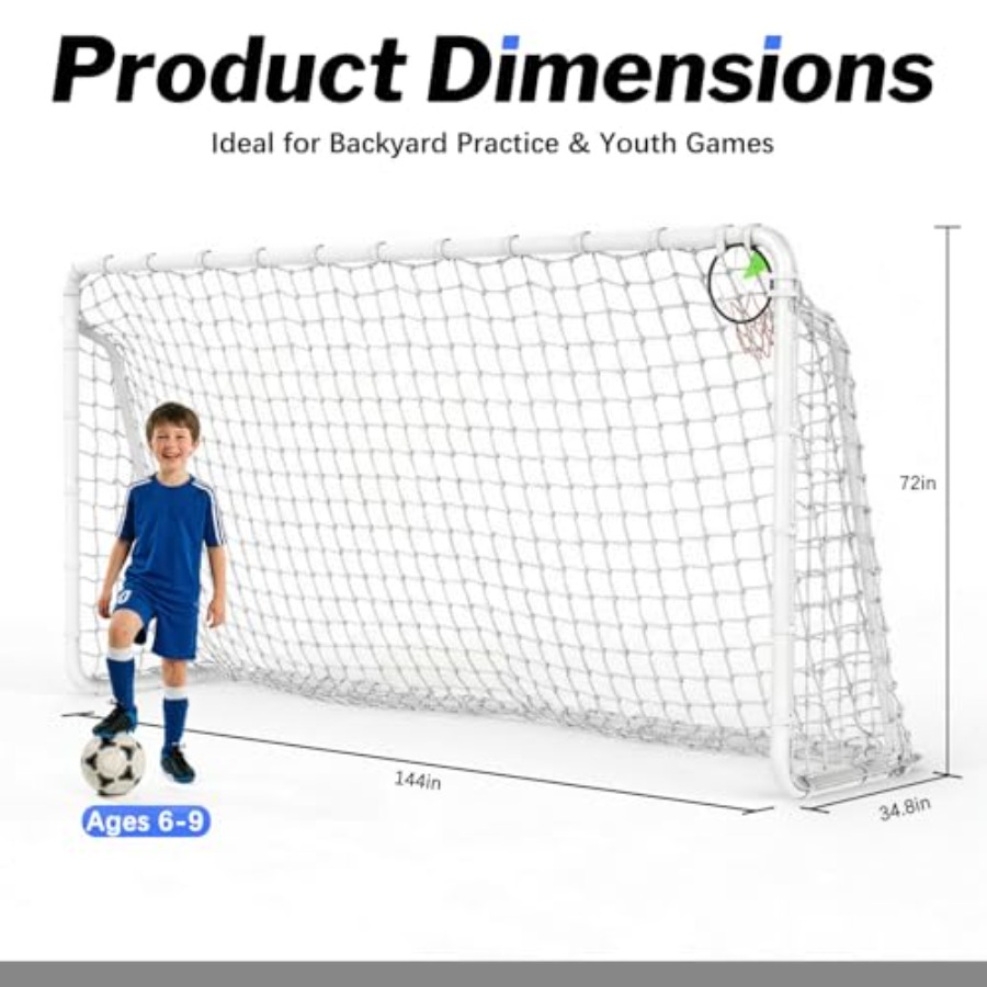 12x6 FT Rust-Proof Reinforced  - đánh giá và giá Outdoor Games For Kids