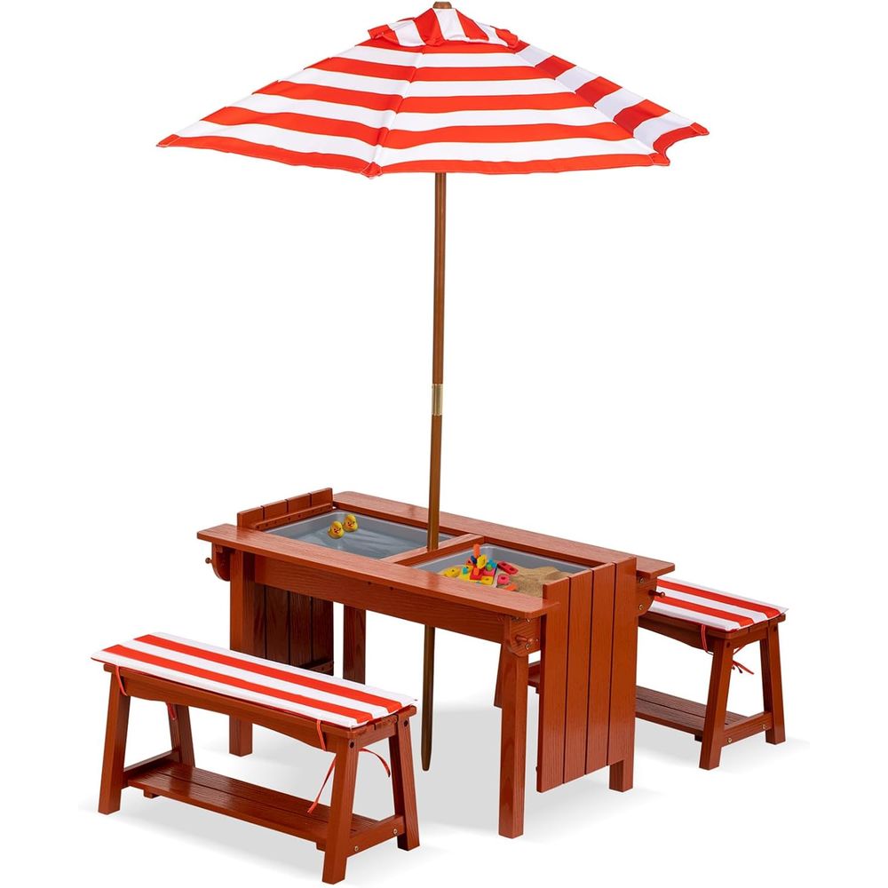 Outdoor Wooden Kids Picnic Tab - đánh giá và giá Kids Outdoor Picnic Table