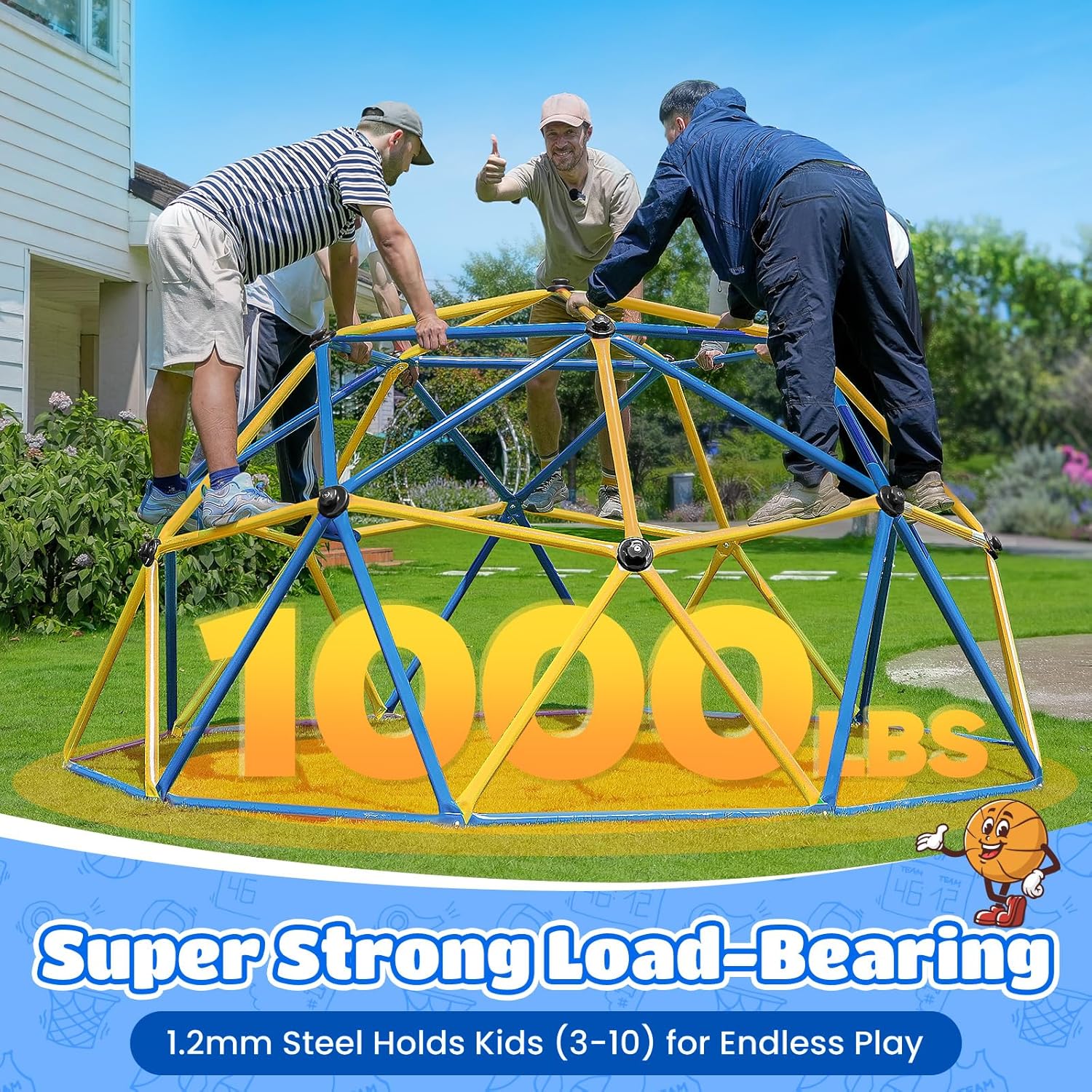 Zupapa 10FT Climbing Dome, Out - đánh giá và giá Kids Outdoor Climbing Dome