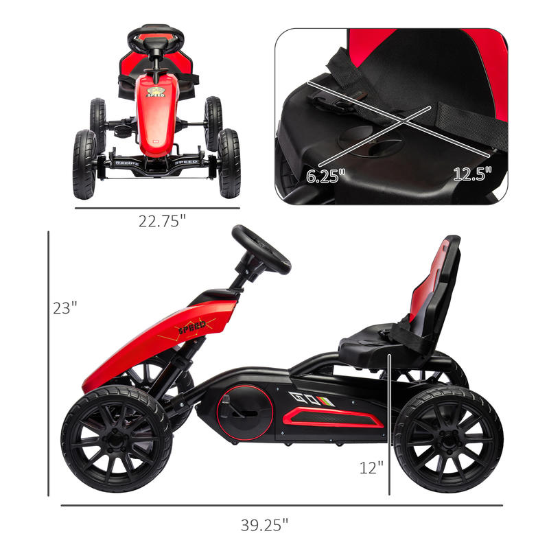 Aosom Kids Pedal Go Kart w/ Sw - đánh giá và giá Go Kart Pedal Kids