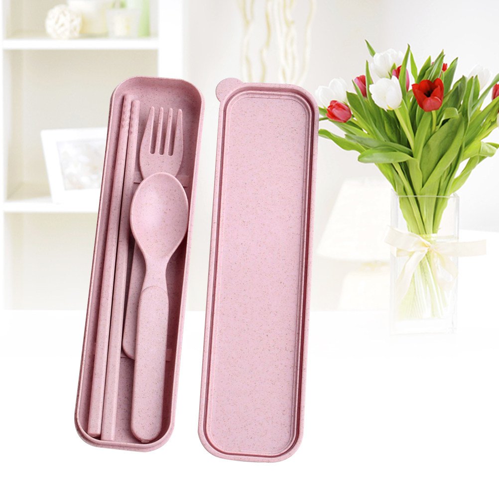 Wheat Straw PP 3-Piece Utensil - đánh giá và giá Kids.Outdoor Utensils