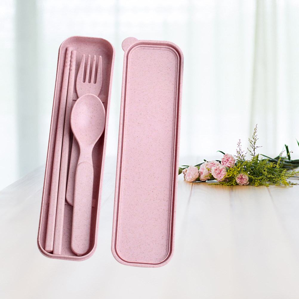 Wheat Straw PP 3-Piece Utensil - đánh giá và giá Kids.Outdoor Utensils