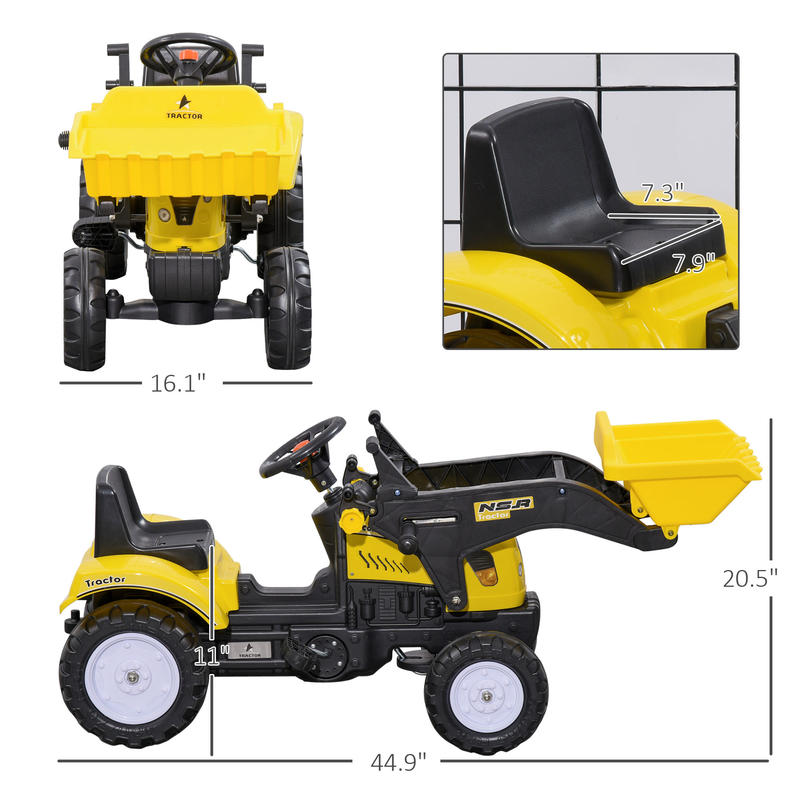 Aosom Kids Ride on Excavator,  - đánh giá và giá Go Kart Pedal Kids