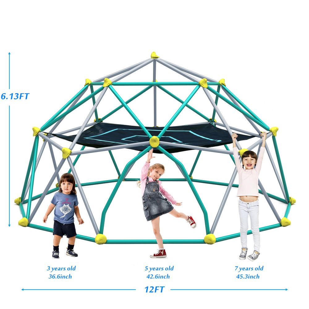 12FT Climbing Dome with Hammoc - đánh giá và giá Kids Outdoor Climbing Dome