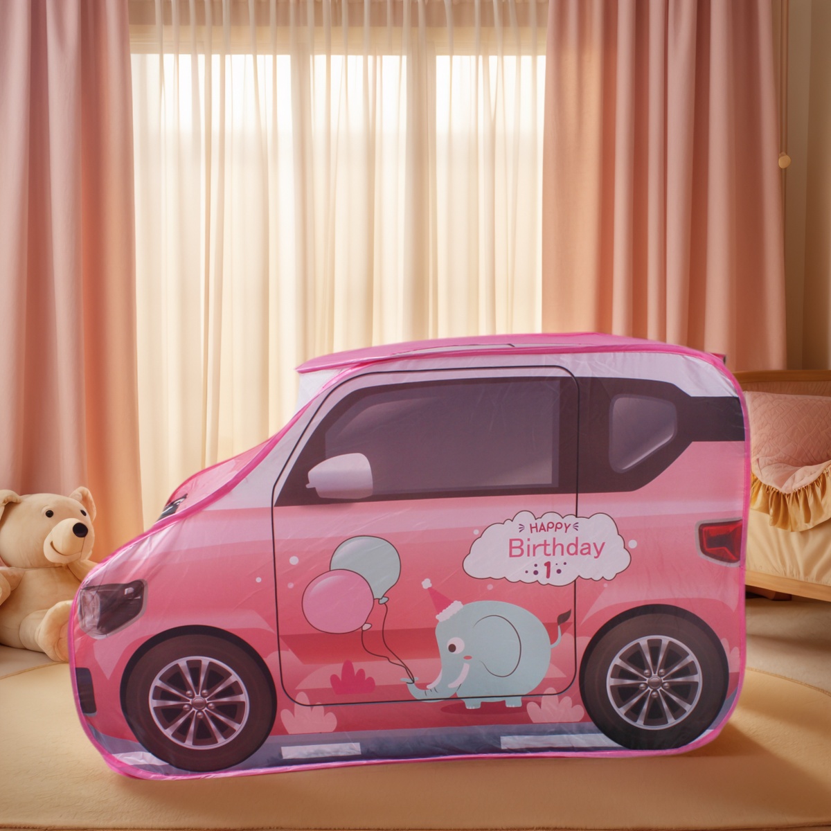 Fun Car Design, Gray and Pink, - đánh giá và giá Kids Outdoor Cubby House