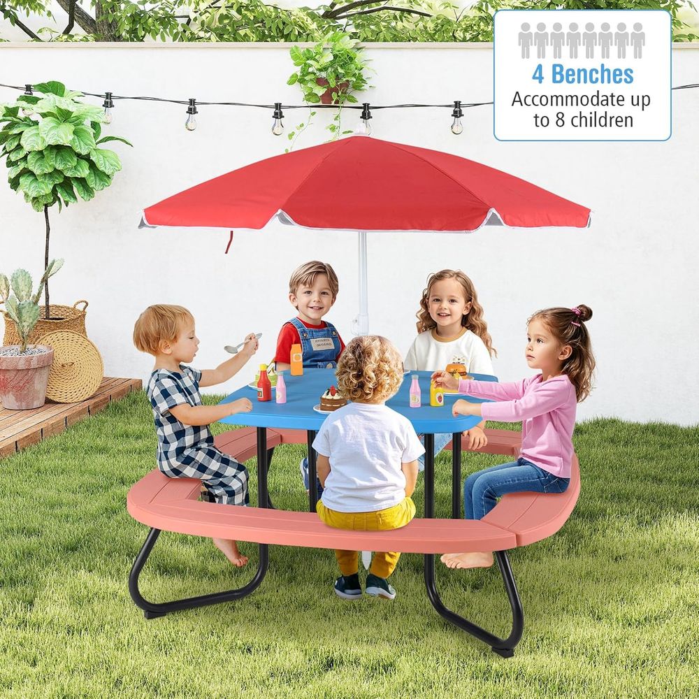 Kids Picnic Table, 8 Person To - đánh giá và giá Kids Outdoor Picnic Table