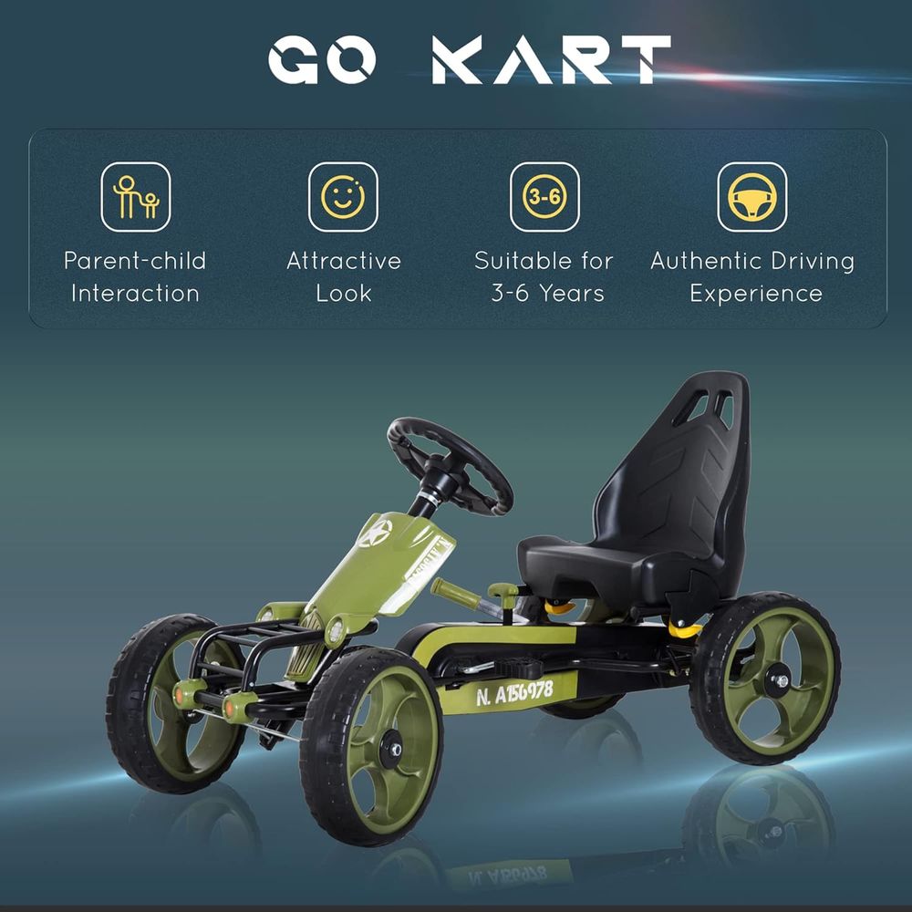 Adjustable Seat Pedal Go-Kart  - đánh giá và giá Go Kart Pedal Kids