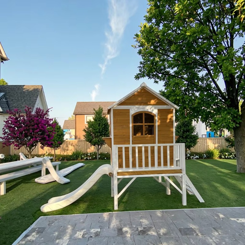Modern Two-Floor Kids Wooden O - đánh giá và giá Kids Outdoor Flooring