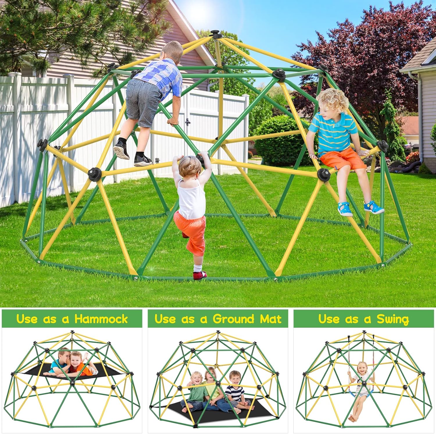 GIKPAL Climbing Dome, 10FT Dom - đánh giá và giá Kids Outdoor Climbing Dome
