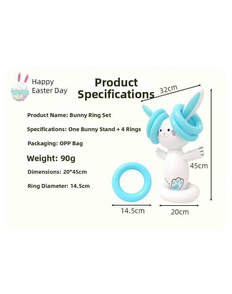 Easter Inflatable Bunny Ring T - đánh giá và giá Outdoor Games For Kids