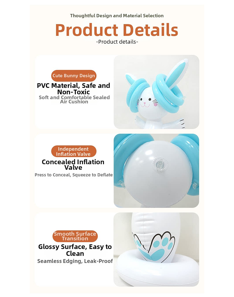 Easter Inflatable Bunny Ring T - đánh giá và giá Outdoor Games For Kids