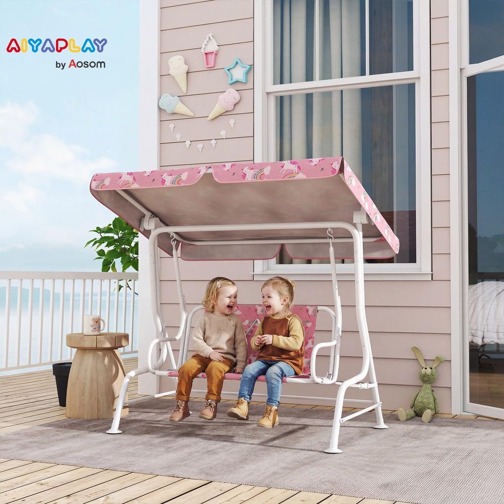 Kids Patio Swing, 2Seater Outd - đánh giá và giá Kids Unicorn Outdoor Chair