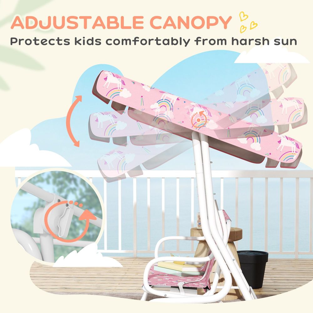 Kids Patio Swing, 2Seater Outd - đánh giá và giá Kids Unicorn Outdoor Chair