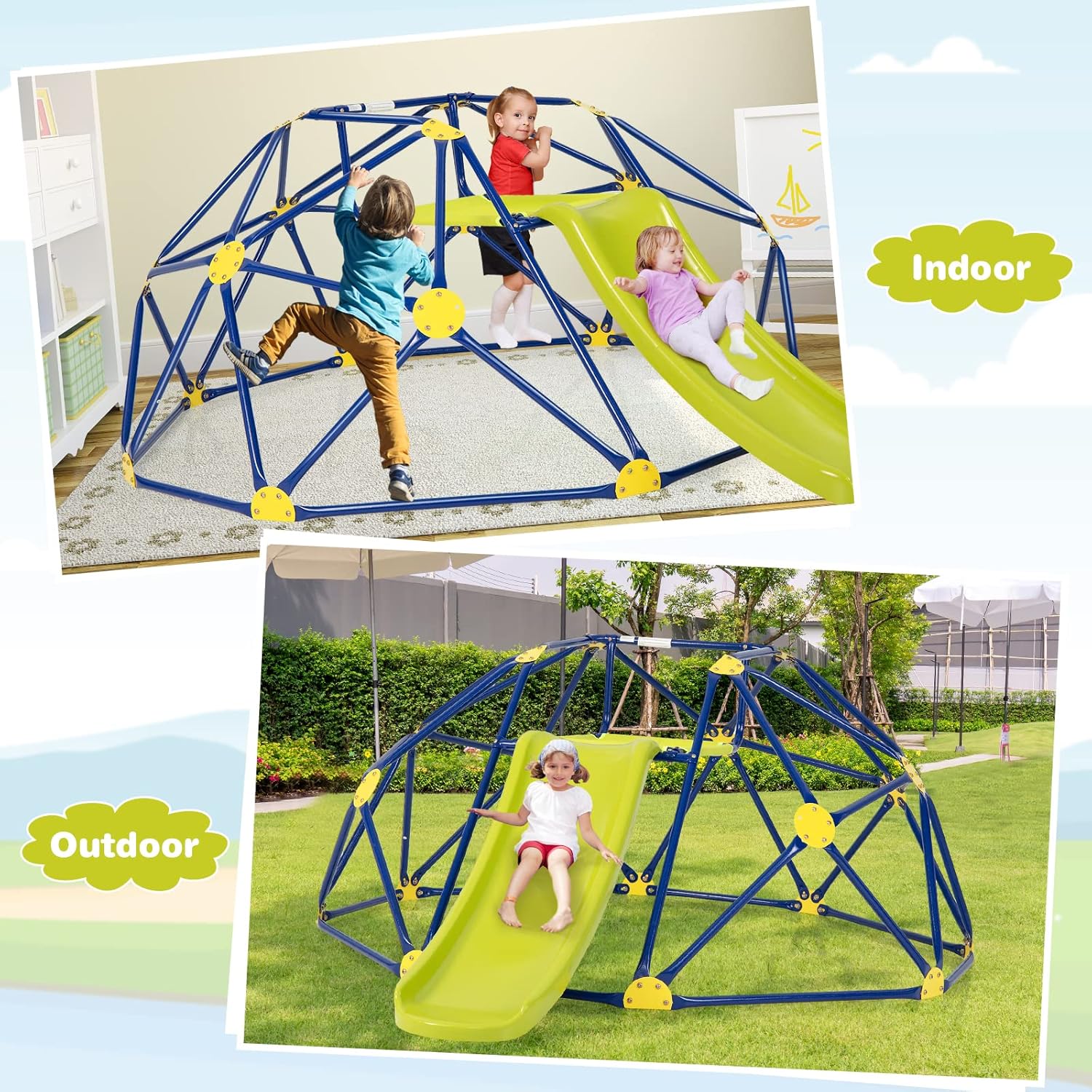 Costzon Climbing Dome with Sli - đánh giá và giá Kids Outdoor Climbing Dome