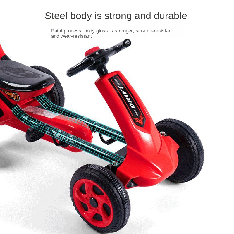 LazyChild Foldable Go Kart 4 W - đánh giá và giá Go Kart Pedal Kids
