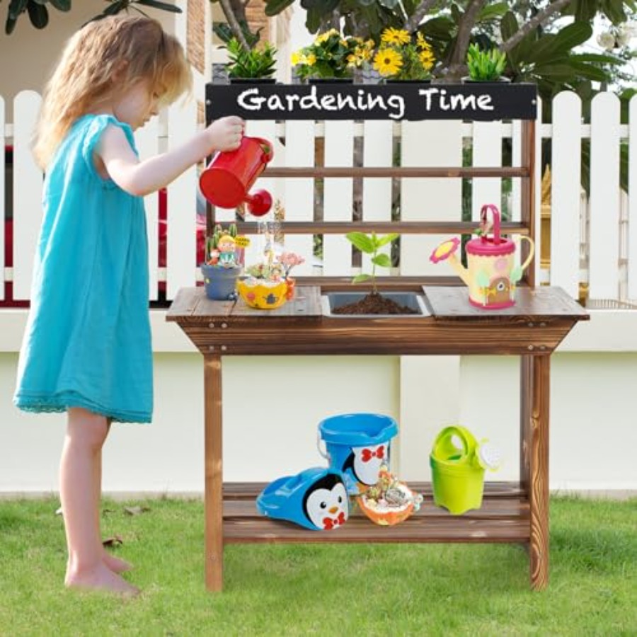 Outdoor kids potting bench for - đánh giá và giá Kids Outdoor Storage