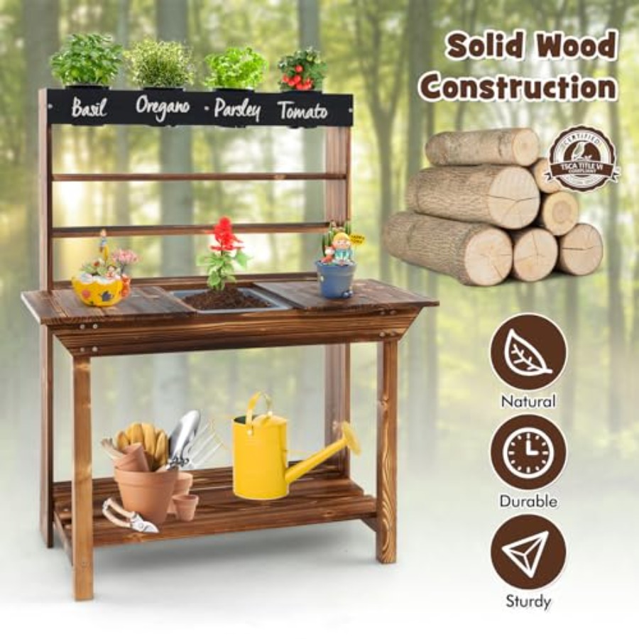 Outdoor kids potting bench for - đánh giá và giá Kids Outdoor Storage