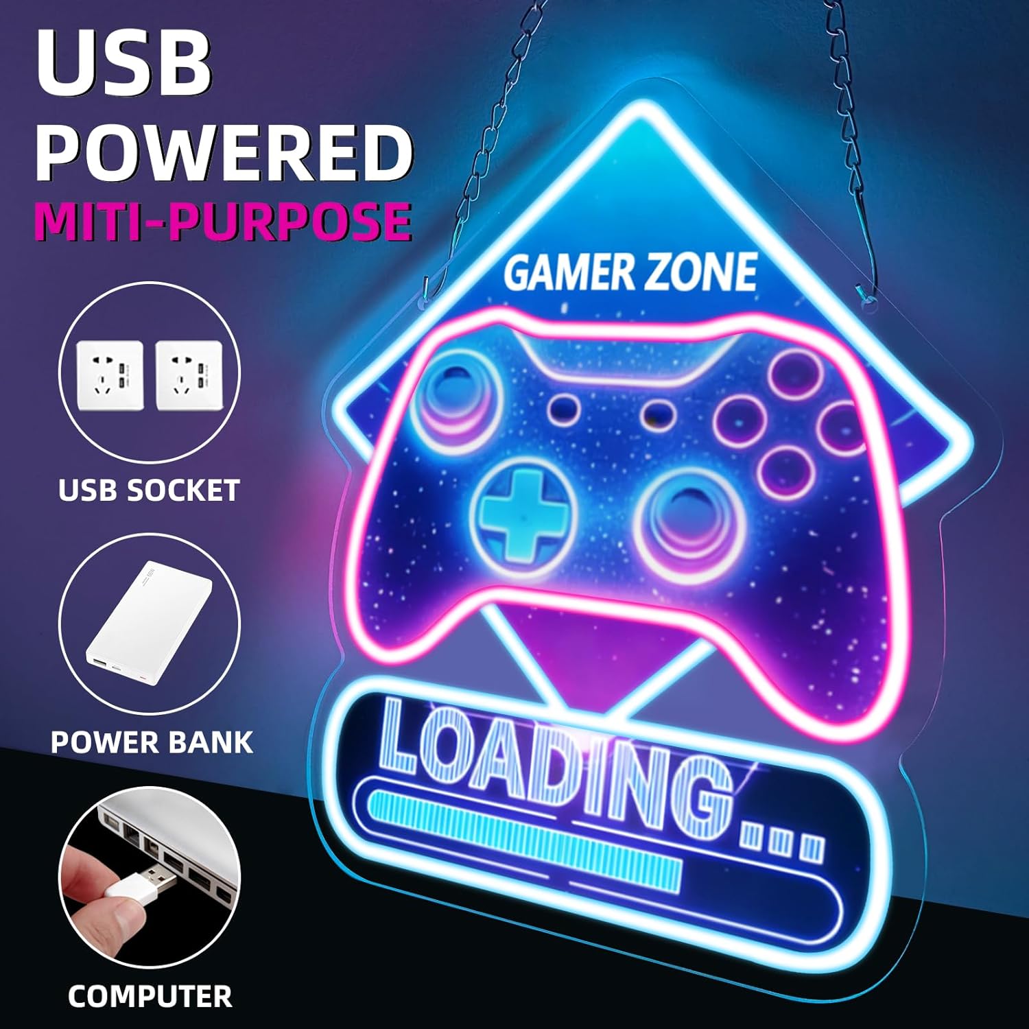 Game Zone Loading Neon Sign Ar - đánh giá và giá Kids Outdoor Zone