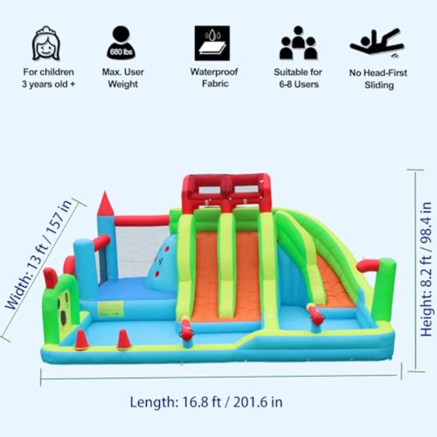 Outdoor inflatable water slide - đánh giá và giá Kids Outdoor Zone